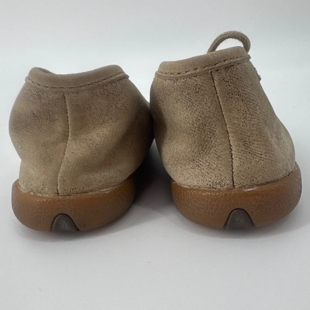 Twisted X Driving Moc Kids Chukka Size 8M Tan Leather Lace Up Shoes YDM0005